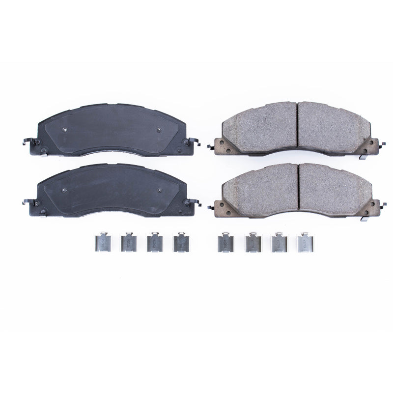 Power Stop 09-10 Dodge Ram 2500 Front Z17 Evolution Ceramic Brake Pads w/Hardware Brake Pads - OE PowerStop