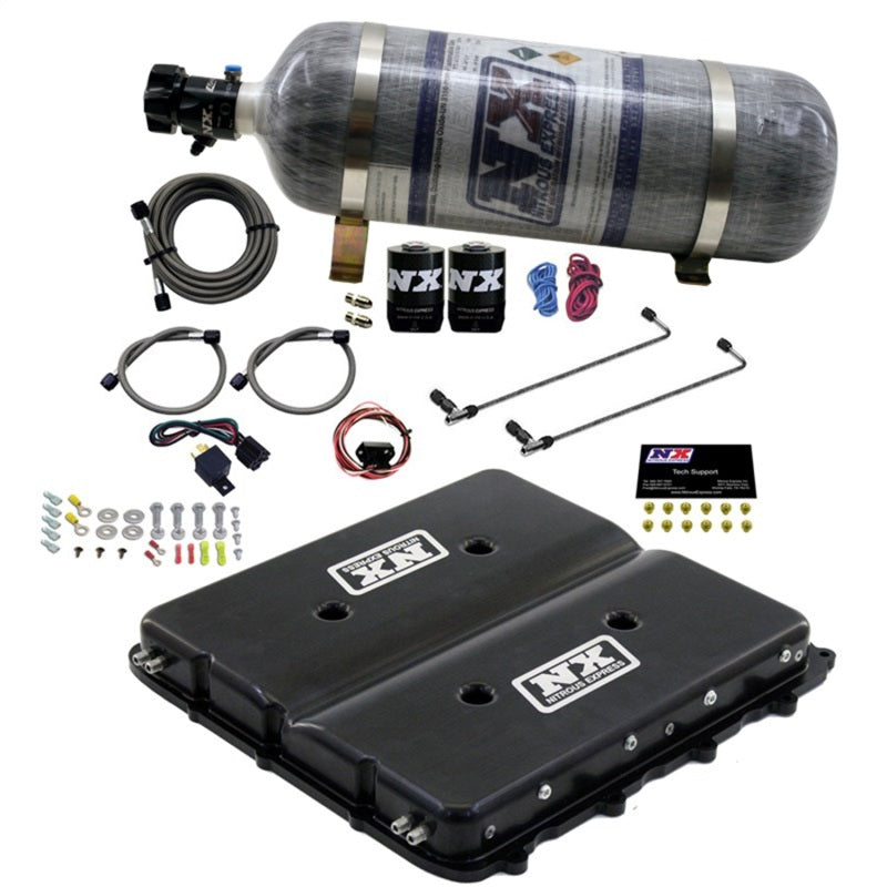 Nitrous Express Nitrous Kit w/Billet LT4 Supercharger Lid w/12lb Bottle Nitrous Systems Nitrous Express