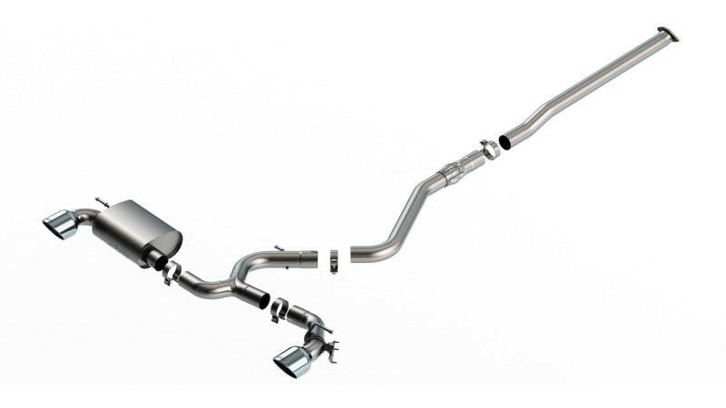 Borla 22-23 Hyundai Kona N 2.0L 4 CYL. Turbo AT/MT ATAK Catback Exhaust Bright Chrome Catback Borla