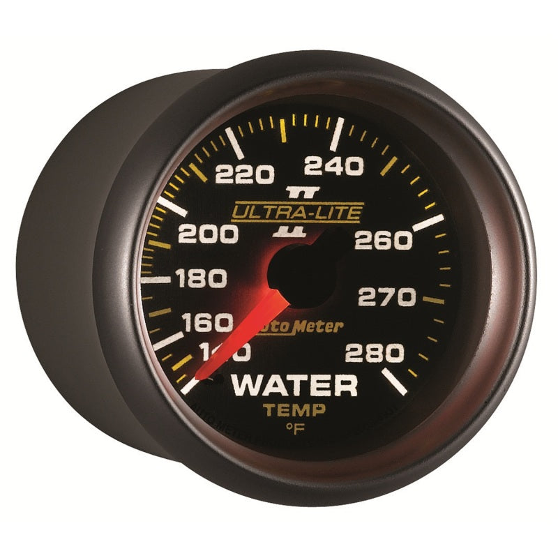 Autometer Ultra-Lite II 52mm 140-280 Deg F Mechanical Water Temp Gauge Gauges AutoMeter