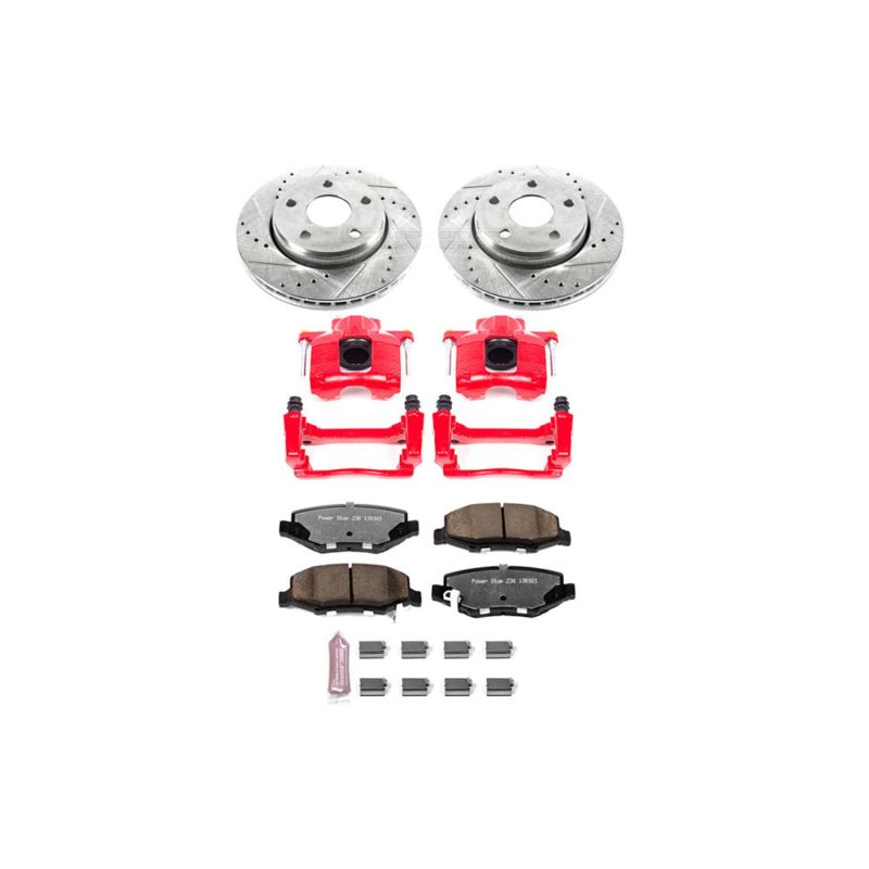 Power Stop 07-17 Jeep Wrangler Front Z36 Truck & Tow Brake Kit w/Calipers Brake Kits - Performance D&S PowerStop