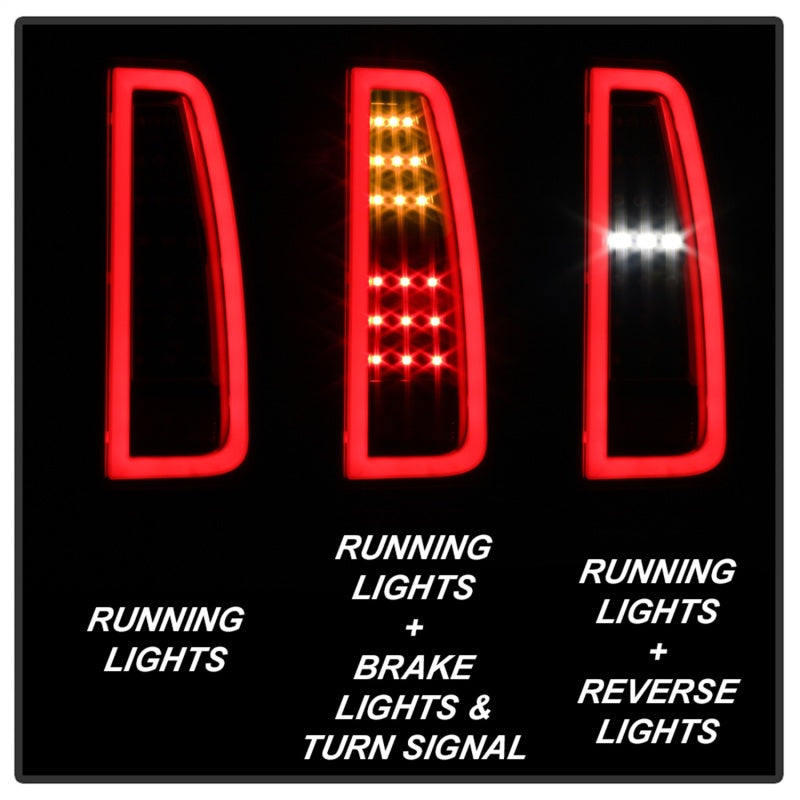 Spyder 15-17 GMC Yukon LED Tail Lights - Black (ALT-YD-GY15-LED-BK) Tail Lights SPYDER