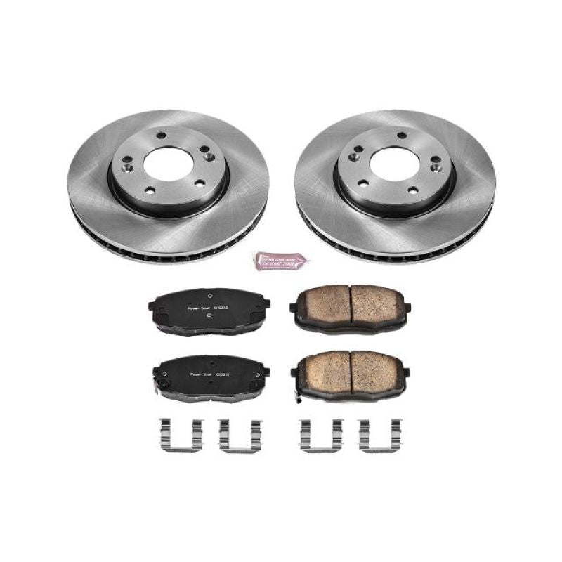 Power Stop 10-13 Kia Forte Front Autospecialty Brake Kit Brake Kits - OE PowerStop