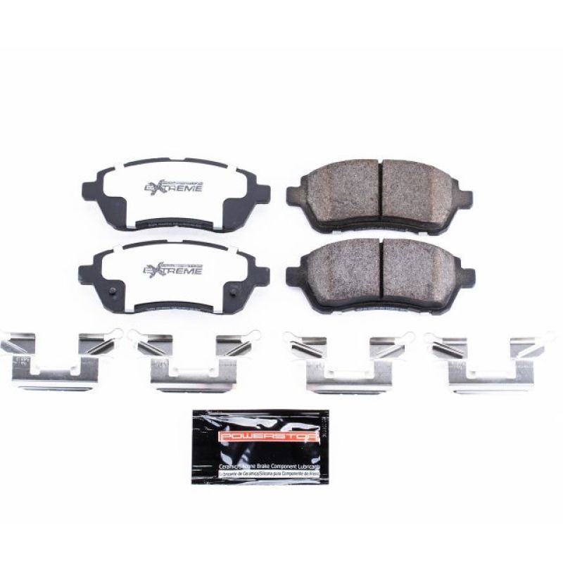 Power Stop 11-19 Ford Fiesta Front Z26 Extreme Street Brake Pads w/Hardware Brake Pads - Performance PowerStop
