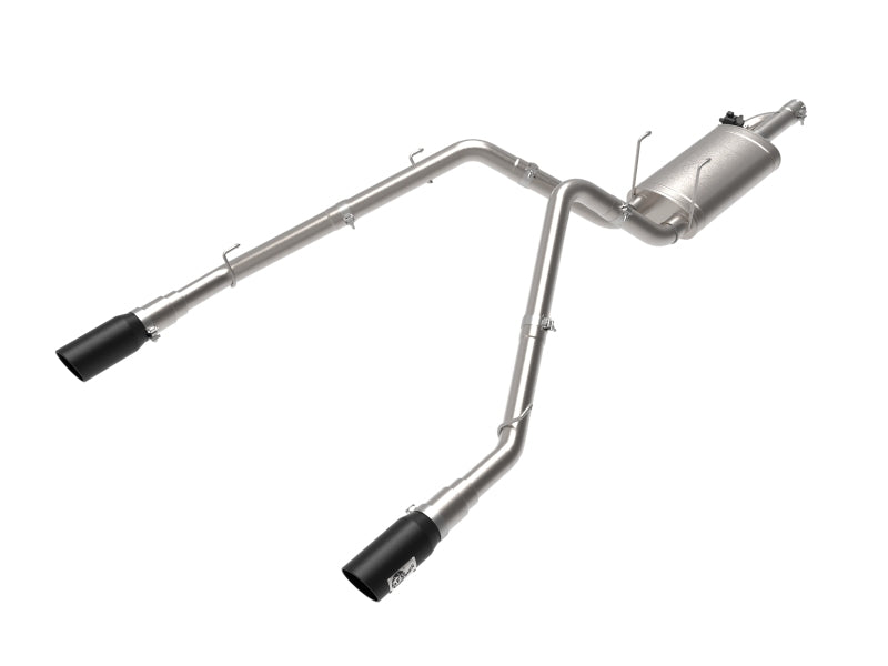 aFe 09-18 Ram 1500 V8 5.7L Hemi Gemini XV 3in 304 SS Cat-Back Exhaust w/ Black Tips Catback aFe