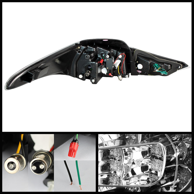 Spyder Hyundai Elantra 11-13 Light Bar LED Tail Lights Black ALT-YD-HYELAN11-LED-BK Tail Lights SPYDER