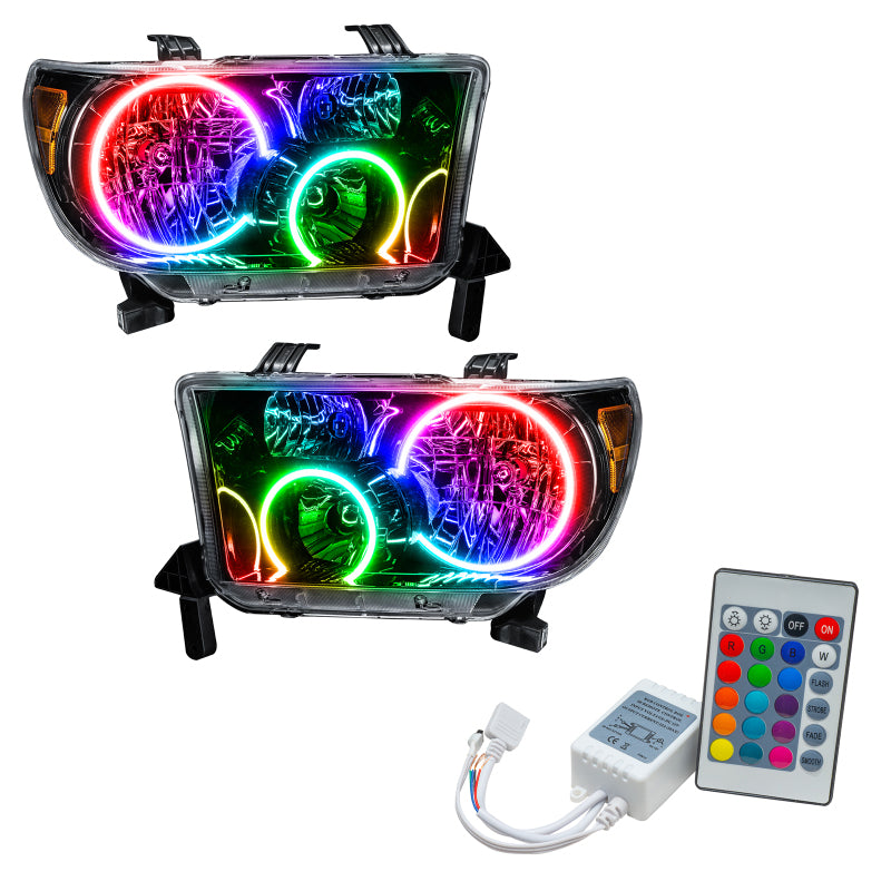 Oracle 07-11 Toyota Tundra Pre-Assembled Headlights- Blk Housing - w/ Simple Controller Headlights ORACLE Lighting