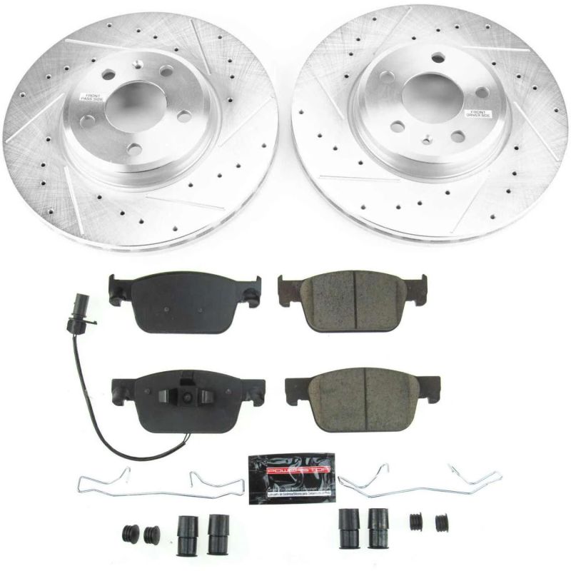 Power Stop 17-19 Audi A4 Front Z23 Evolution Sport Brake Kit Brake Kits - Performance D&S PowerStop