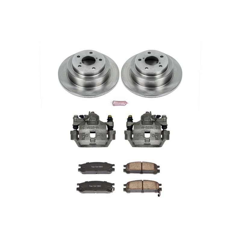 Power Stop 93-96 Subaru Impreza Rear Autospecialty Brake Kit w/Calipers Brake Kits - OE PowerStop