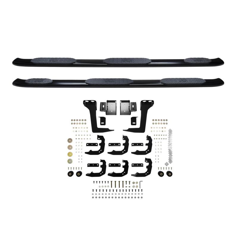 Westin 2019 Ram 1500 Crew Cab w/ 6.5ft Bed PRO TRAXX 5 W2W Oval Nerf Step Bars - Black Nerf Bars Westin