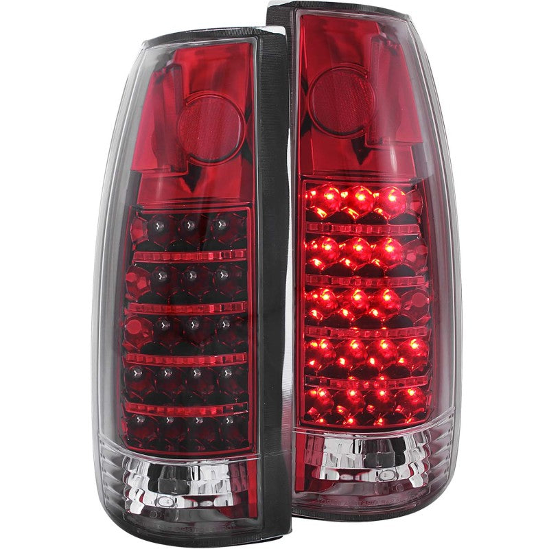 ANZO 1999-2000 Cadillac Escalade LED Taillights Red/Clear Tail Lights ANZO