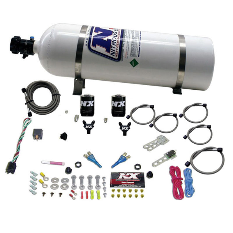 Nitrous Express 08-10 Dodge Viper EFI Dual Nozzle (100-300HP) w/15lb Bottle Nitrous Systems Nitrous Express