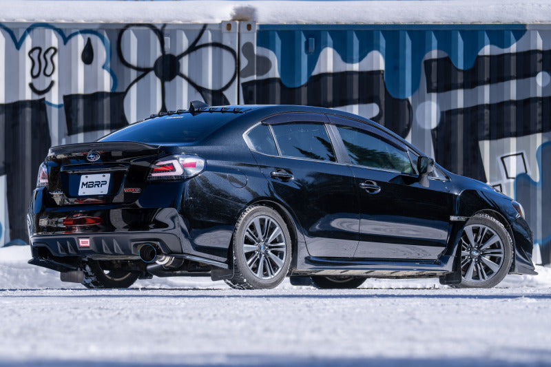 MBRP 15-21 Subaru WRX 2.0L/STI 2.5L/11-14 Sed 3in Cat-Back Single Rear Exit w/Carb Fiber Tips- T304 Catback MBRP