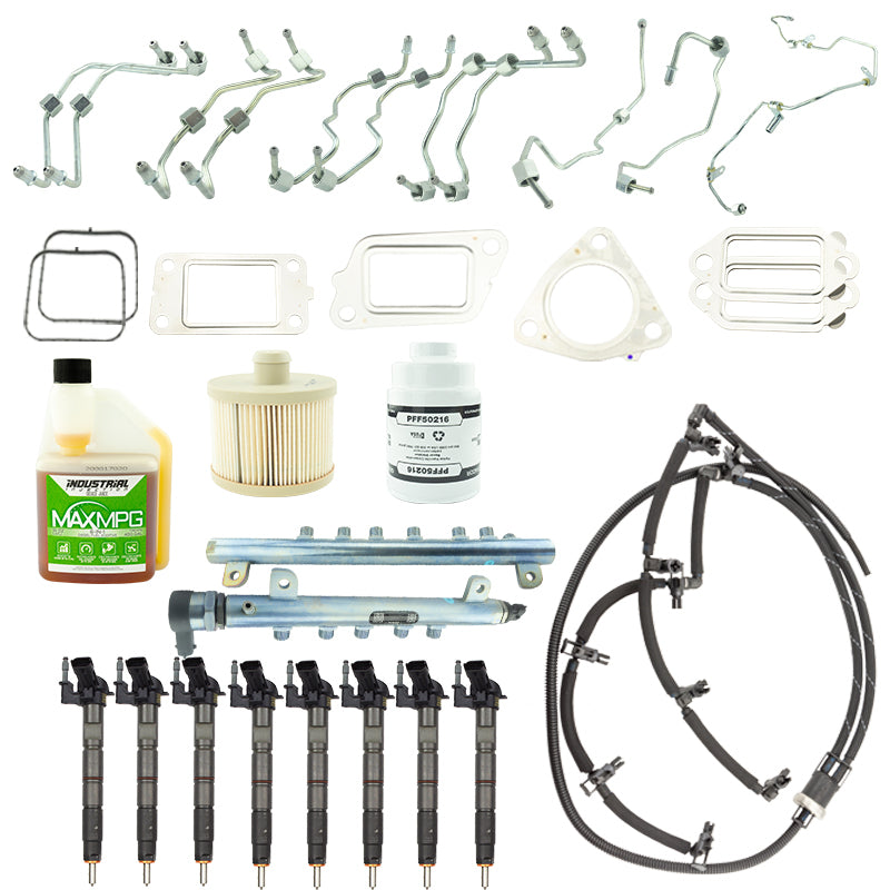Industrial Injection 11-16 Duramax 6.6L LML Bosch Disaster Kit w/o CP4 Fuel Systems Industrial Injection