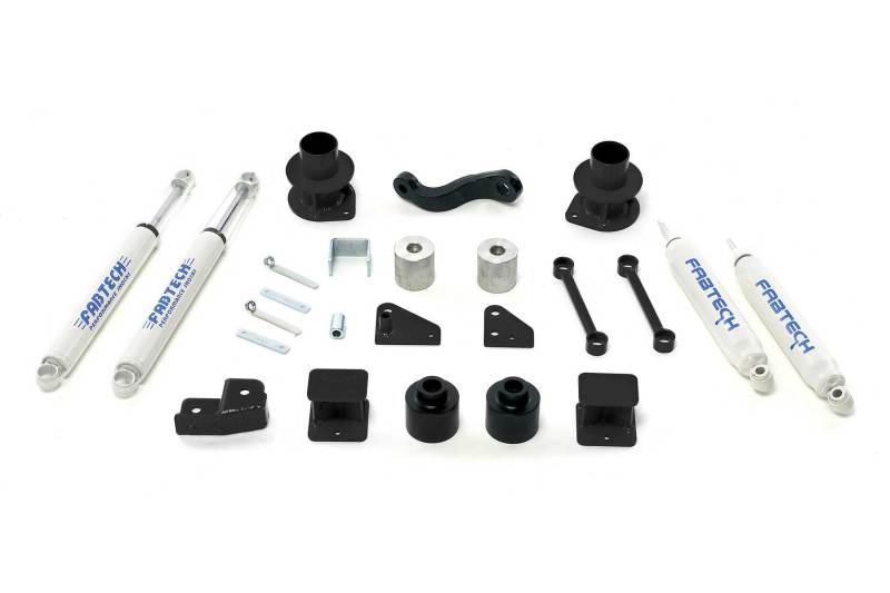 Fabtech 07-18 Jeep JK 4WD 3in Basic Sys w/Perf Shks Lift Kits Fabtech