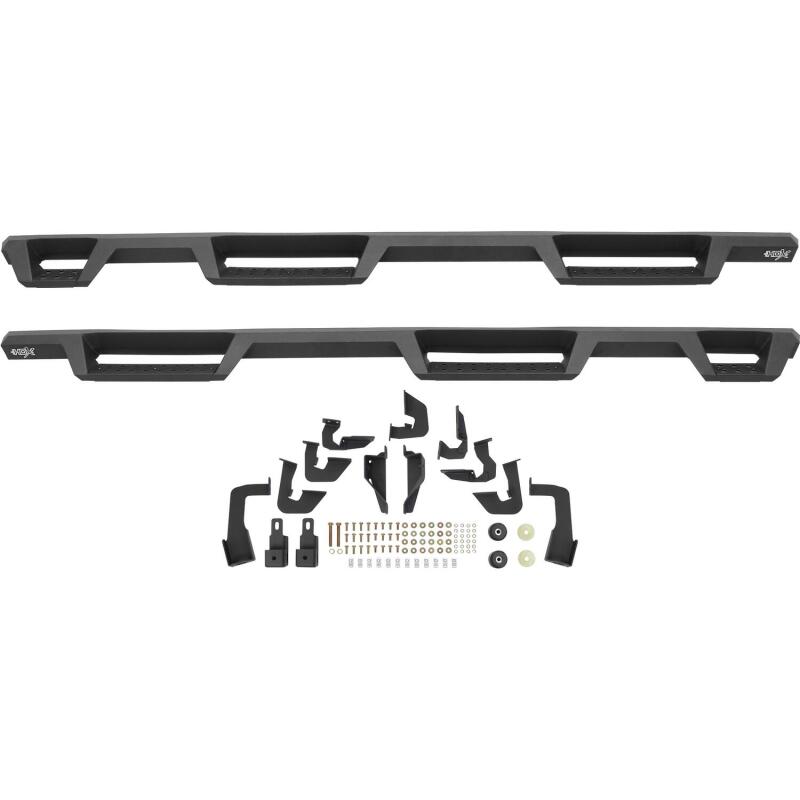 Westin 07-18 Chevrolet Silverado 1500 CC 5.5ft Bed HDX Drop W2W Nerf Step Bars - Tex. Blk Nerf Bars Westin