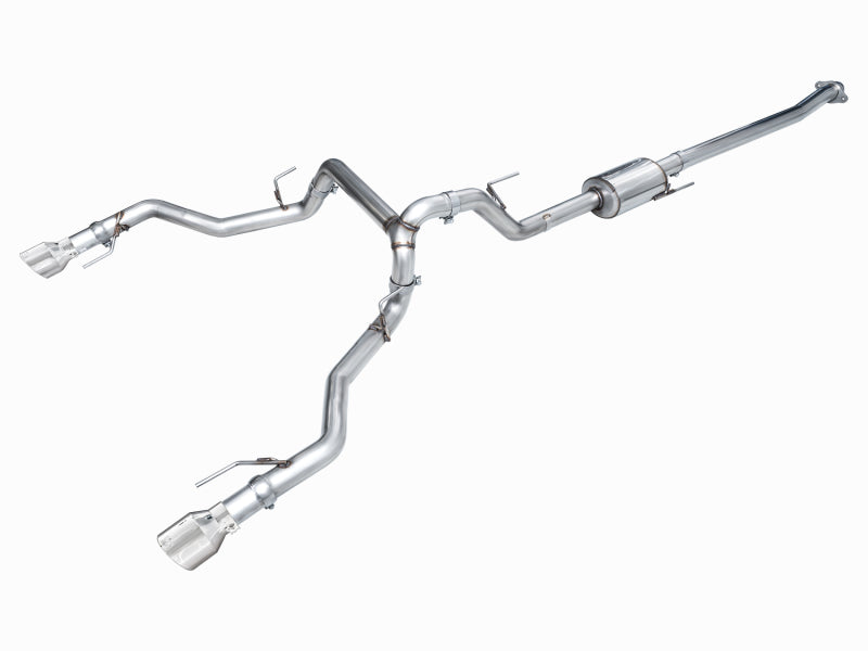 AWE Tuning 2021+ Ford F150 Tremor w/ Bumper Cutouts 0FG Non-Resonated Cat-Back w/ Chrome Silver Tips Catback AWE Tuning