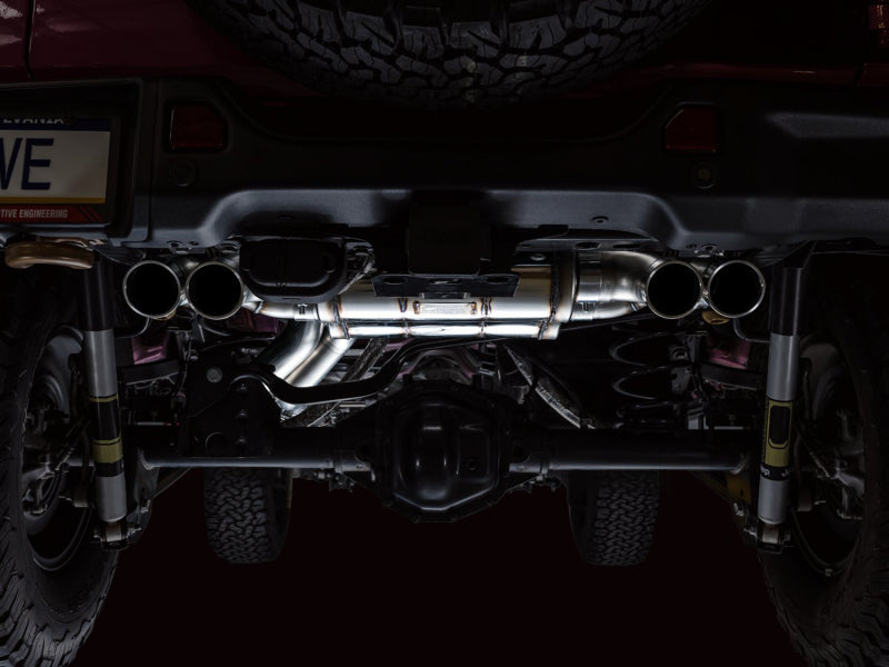 AWE Tuning 21+ Wrangler 392 Switchpath Cat-Back Exhaust- Quad BashGuards Catback AWE Tuning