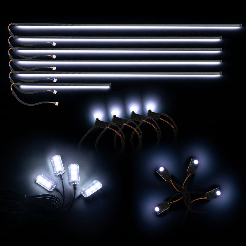 Oracle Lighting Dynamic Colorshift 18 Piece Universal Full LED Interior Dash Board Kit Light Strip LED ORACLE Lighting