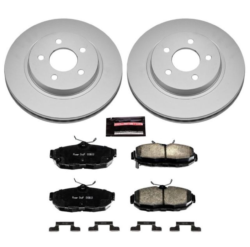 Power Stop 2012 Ford Mustang Rear Z17 Evolution Geomet Coated Brake Kit Brake Kits - Performance Blank PowerStop