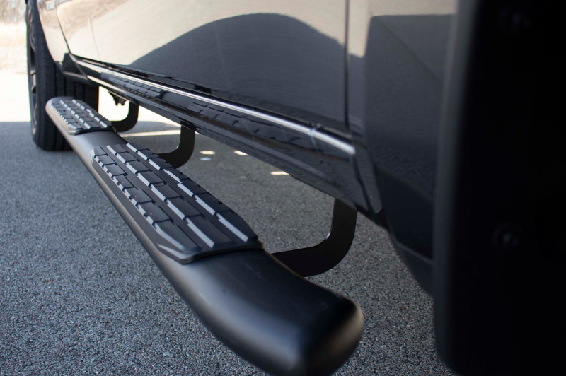 Fishbone Offroad 2019+ Dodge Ram 1500 Quad Cab Oval Side Steps - Black Textured Side Steps Fishbone Offroad