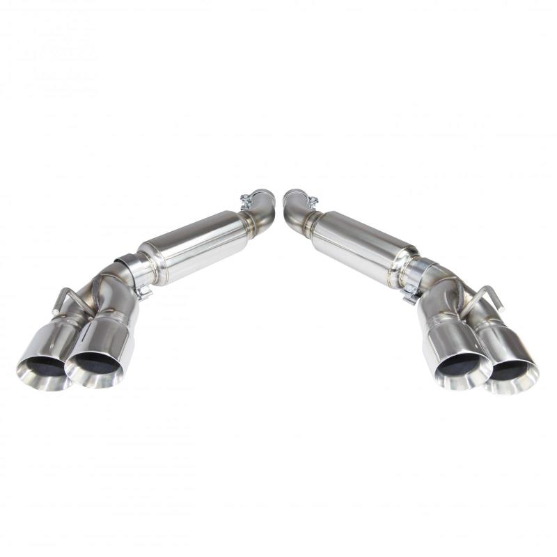 Kooks 2016 + Chevrolet Camaro SS 3in Axle Back Exhaust System w/ Mufflers and Polished Quad Tips Axle Back Kooks Headers