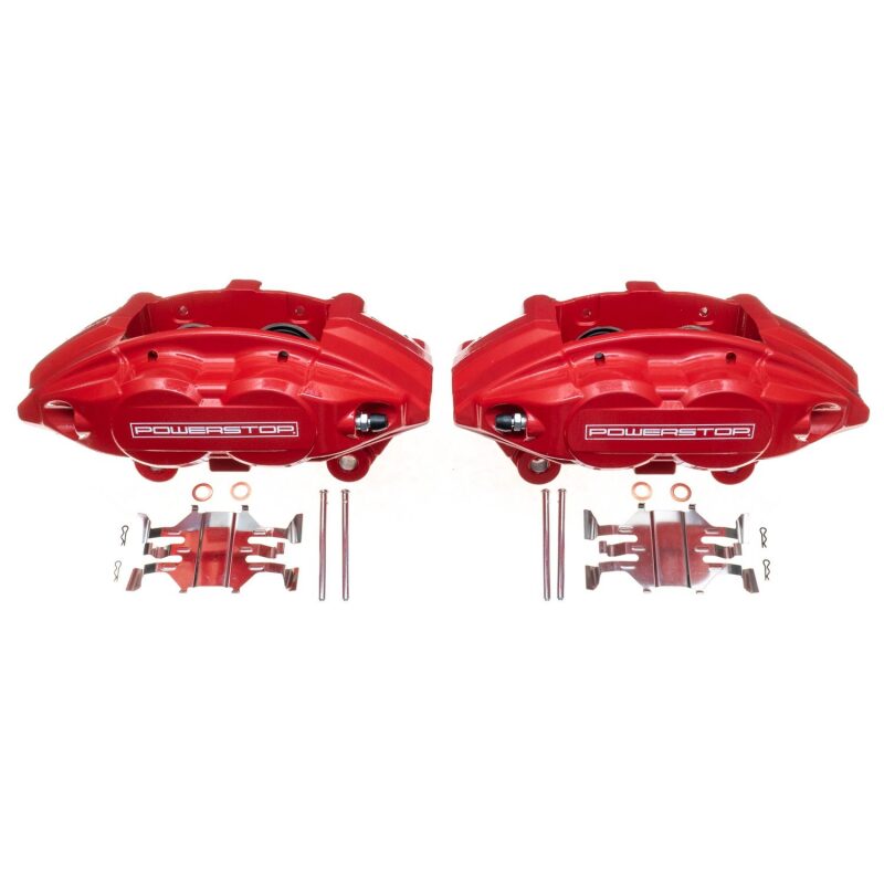 Power Stop 09-19 Nissan 370Z Front Red Calipers w/o Brackets - Pair Brake Calipers - Perf PowerStop