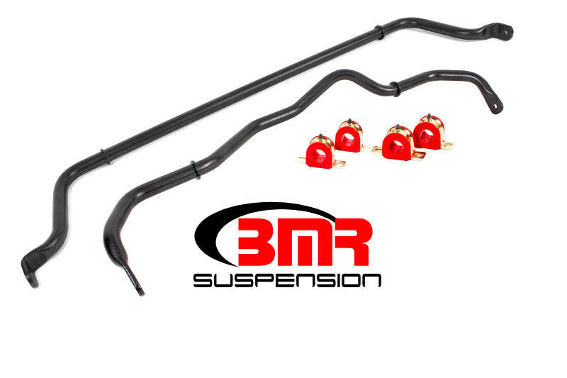 BMR 16-20 6th Gen Camaro Front & Rear Sway Bar Kit w/ Bushings - Black Hammertone Sway Bars BMR Suspension