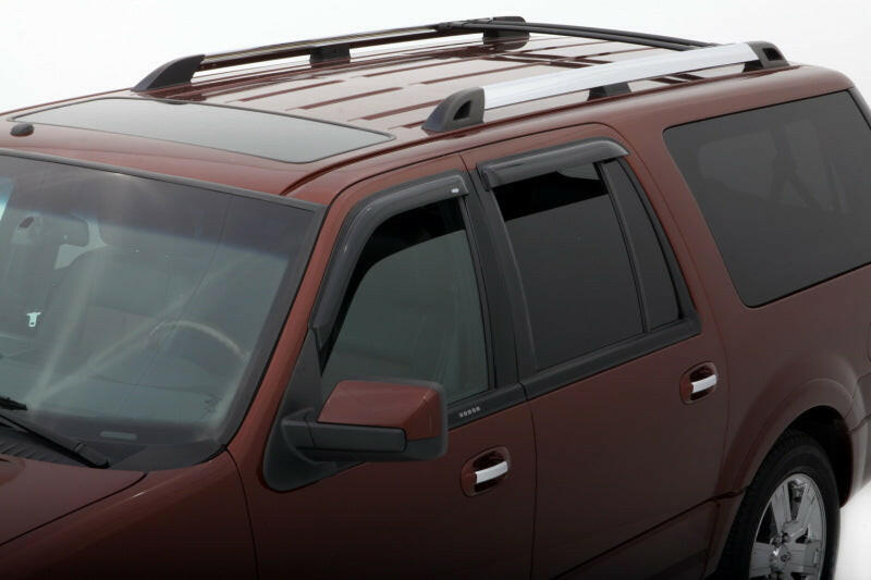 AVS 98-18 Lincoln Navigator Ventvisor Outside Mount Window Deflectors 4pc - Smoke Wind Deflectors AVS