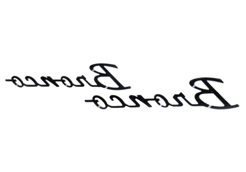 Ford Racing 21-23 Bronco Script Fender Badge - Silver Other Body Components Ford Racing