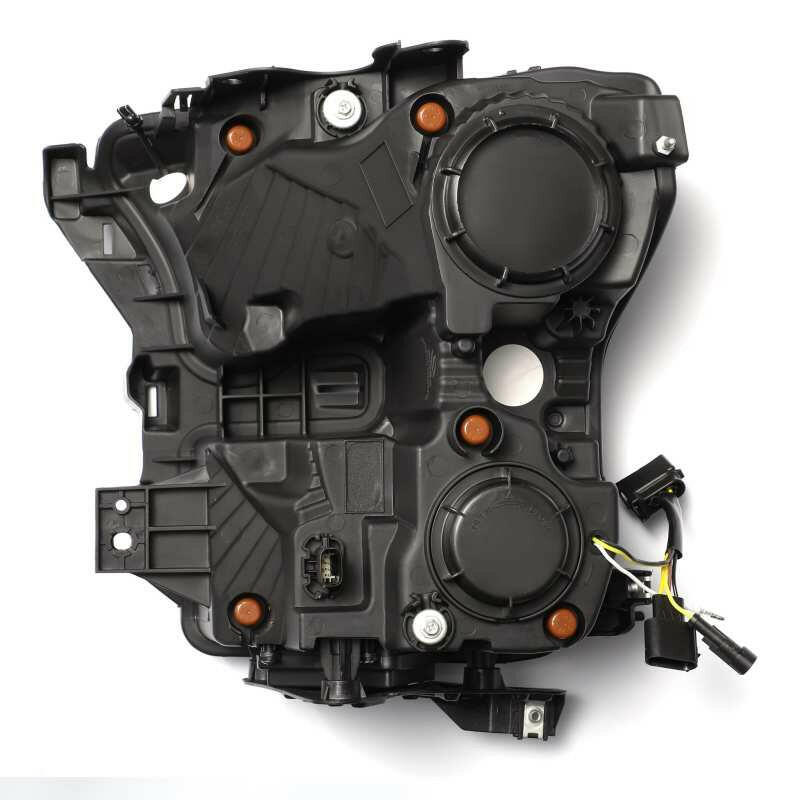 AlphaRex 17-20 Ford Raptor NOVA LED Proj Headlights Plank Style Alpha Black w/Activ Light/Seq Signal Headlights AlphaRex