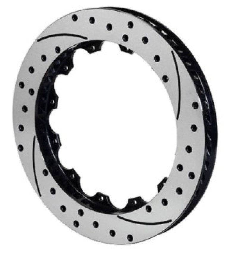 Wilwood Rotor-SRP48 SPC-37-RH-BLK-Drill 12.88 x 1.10 - 12 on 8.75in Brake Rotors - 2 Piece Wilwood