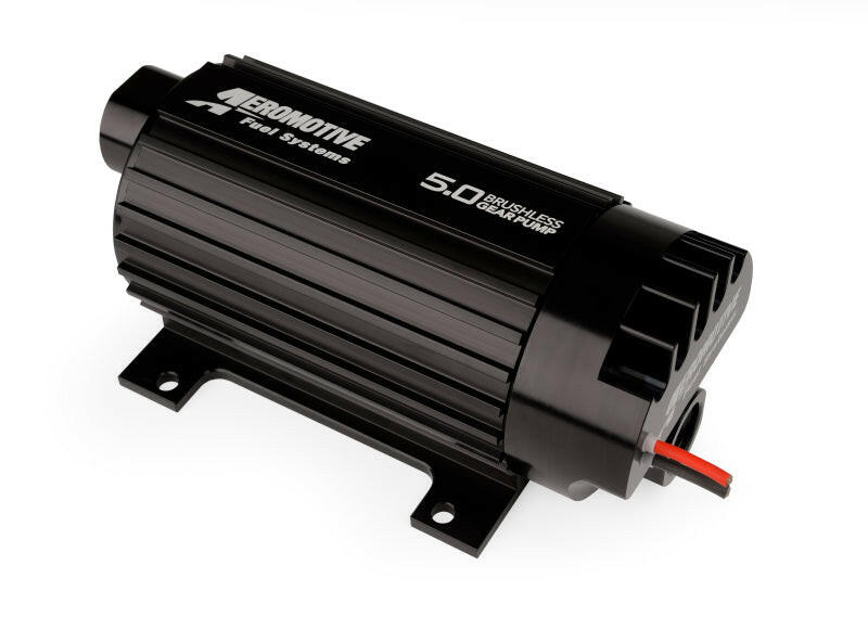 Aeromotive 5.0 Brushless Spur Gear External Fuel Pump - In-Line - 5gpm Fuel Pumps Aeromotive