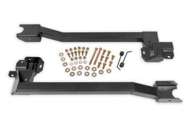BMR 74-81 GM 2nd Gen F-Body Bolt-On Subframe Connectors - Black Hammertone Chassis Bracing BMR Suspension