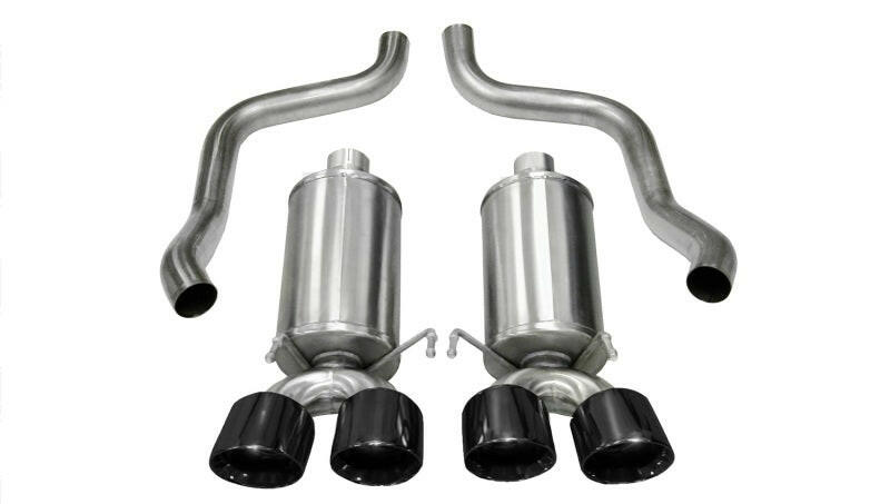Corsa 2009-2013 Xtreme Axle-Back Exhaust w/Dual Black 3.5in Tips 09-13 Chevrolet Corvette C6 6.2L V8 Axle Back CORSA Performance