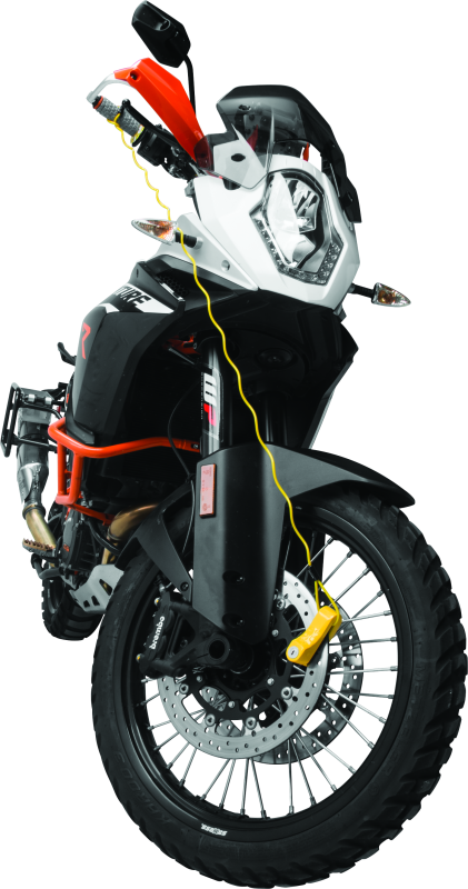 Bully Lock Reminder Disc Cable 4 ft. - Yellow Security Locks BikeMaster