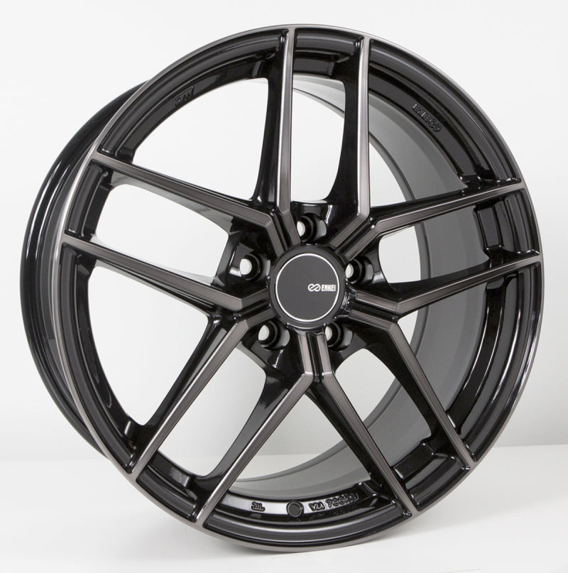 Enkei TY-5 18x9.5 5x100 45mm offset 72.6mm Bore Pearl Black Wheels - Cast Enkei