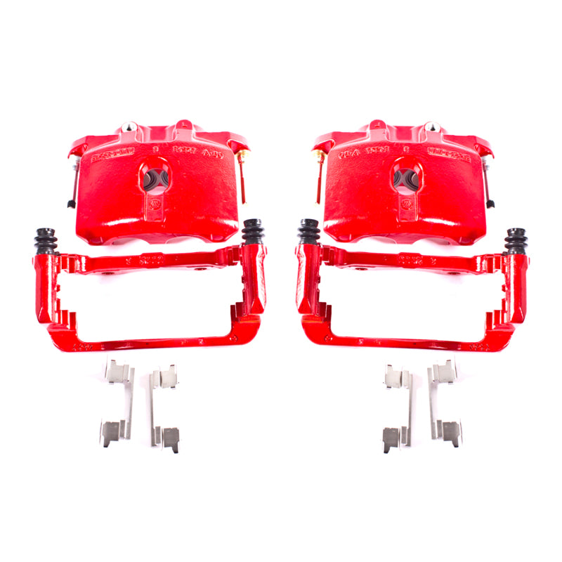 Power Stop 03-06 Cadillac Escalade Rear Red Calipers w/Brackets - Pair Brake Calipers - Perf PowerStop