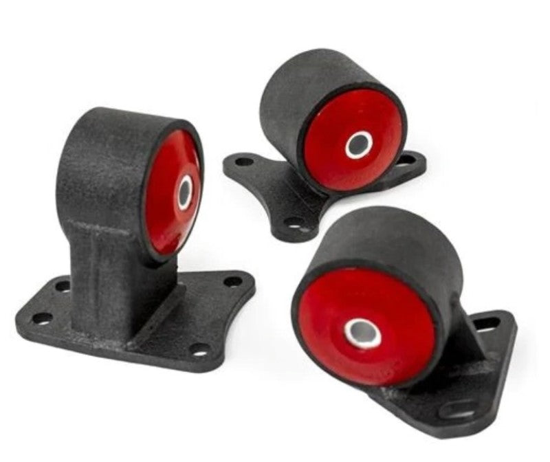 Innovative 88-91 Prelude B-Series Black Steel Mounts 95A Bushings Engine Mounts Innovative Mounts