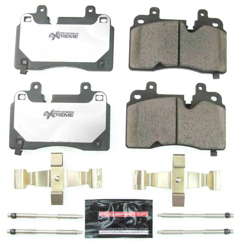 Power Stop 2020 Chevrolet Corvette Front Z26 Extreme Street Brake Pads w/Hardware Brake Pads - Performance PowerStop