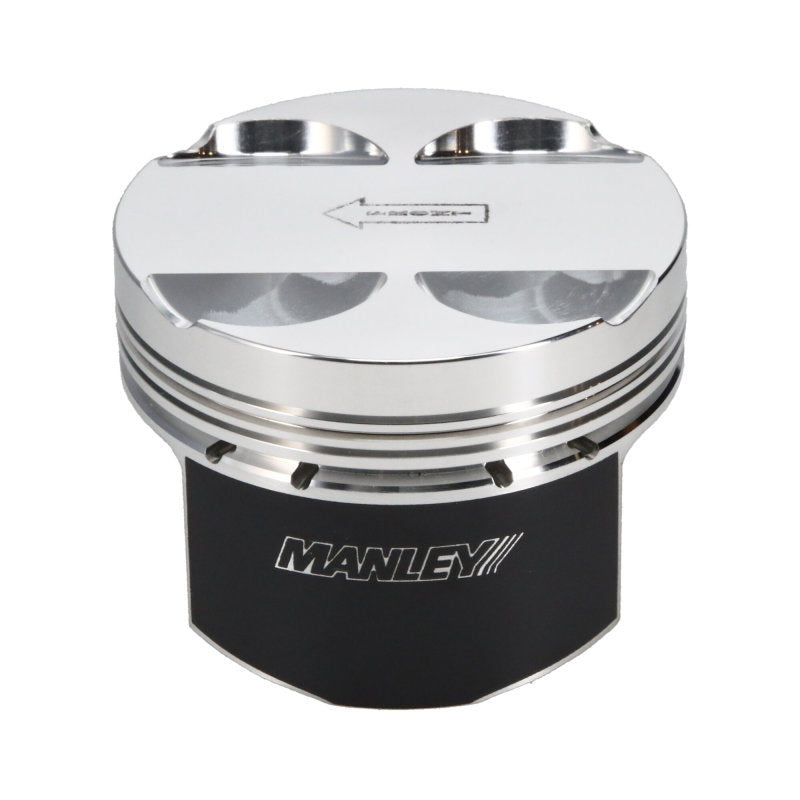 Manley 03-06 Evo 8/9 4G63T/4G63 85.5mm +.5mm Over Bore 10.0/10.5:1 Flat Top Pistons w/ Rings Piston Sets - Forged - 4cyl Manley Performance