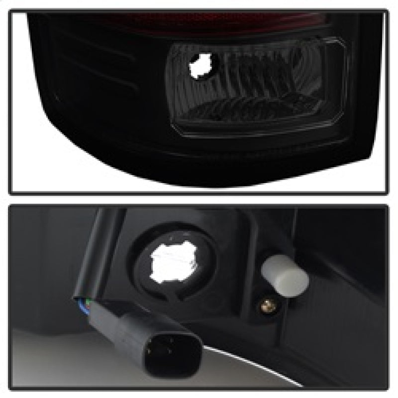 Spyder GMC Sierra 2016-2017 Light Bar LED Tail Lights - Black Smoke ALT-YD-GS16-LED-BSM Tail Lights SPYDER