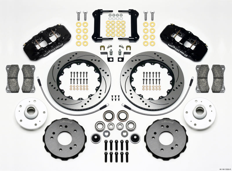 Wilwood AERO6 Front Truck Kit 14.25in Drilled 97-03 Ford F150 Big Brake Kits Wilwood