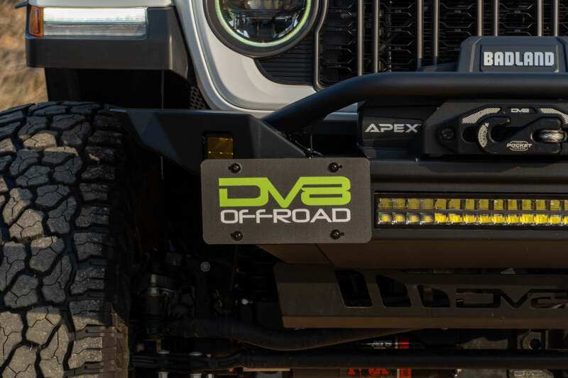 DV8 Offroad Universal Quick Release D-Ring License Plate Mount License Plate Relocation DV8 Offroad