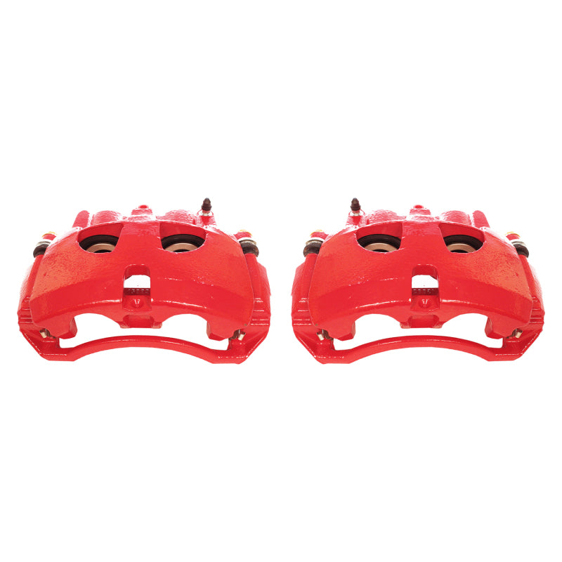 Power Stop 09-10 Dodge Ram 2500 Front Red Calipers w/Brackets - Pair Brake Calipers - Perf PowerStop