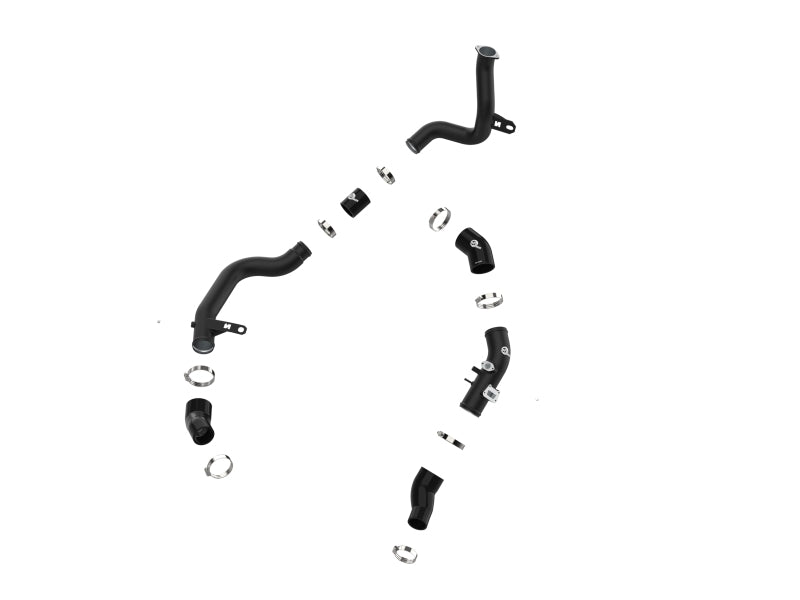 aFe 22-23 Hyundai Kona N L4 2.0L (t) BladeRunner Aluminum Hot and Cold Charge Pipe Kit - Black Intercoolers aFe