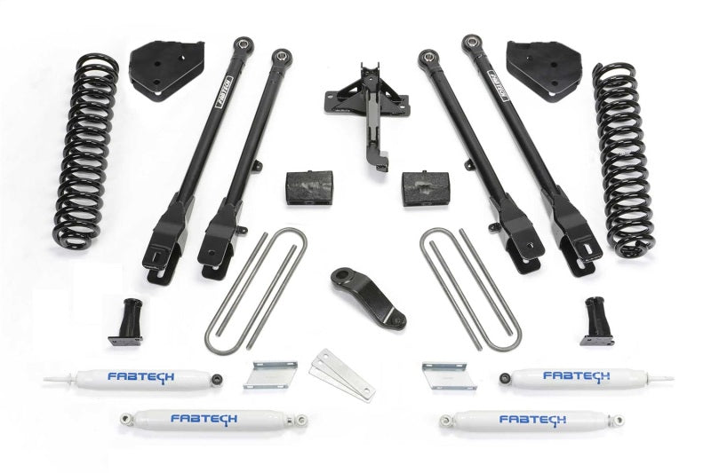 Fabtech 19-20 Ford F450/F550 4WD Diesel 6in 4Link Sys w/Coils & Perf Shks Lift Kits Fabtech