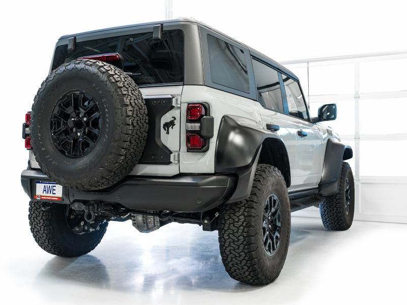 AWE Tuning 22-24 Ford Bronco Raptor 4WD Dual BashGuards Cat-Back SwitchPath Exhaust (No Tips) Catback AWE Tuning