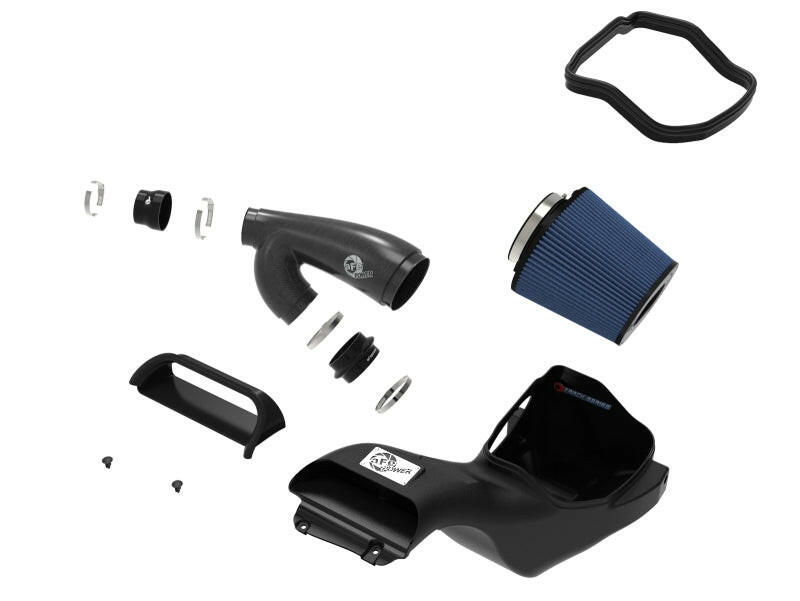 aFe 17-20 Ford F-150/Raptor Track Series Carbon Fiber Cold Air Intake System With Pro 5R Filters Cold Air Intakes aFe