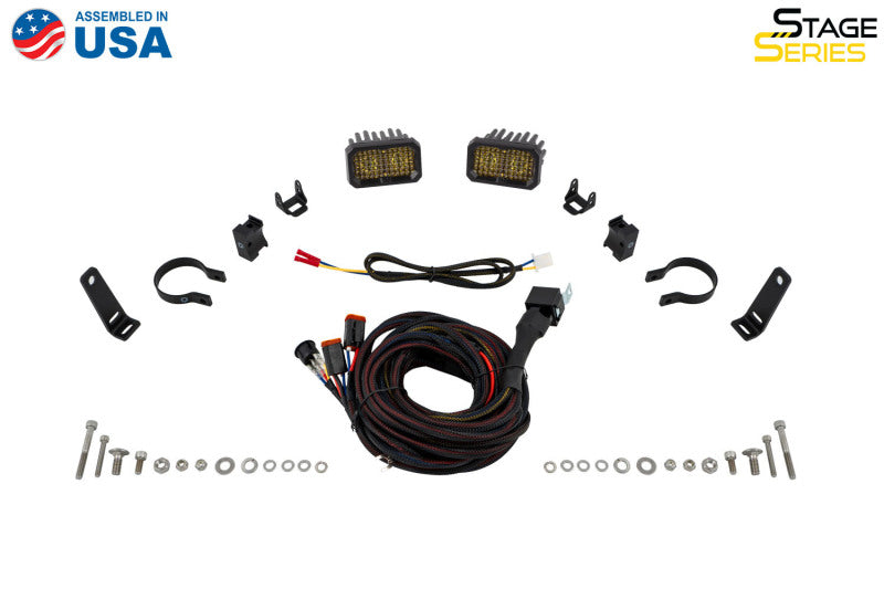 Diode Dynamics Stage Series 1 3/4 In Roll Bar Chase Light Kit SSC2 Sport - Yellow (Pair) Light Bars & Cubes Diode Dynamics